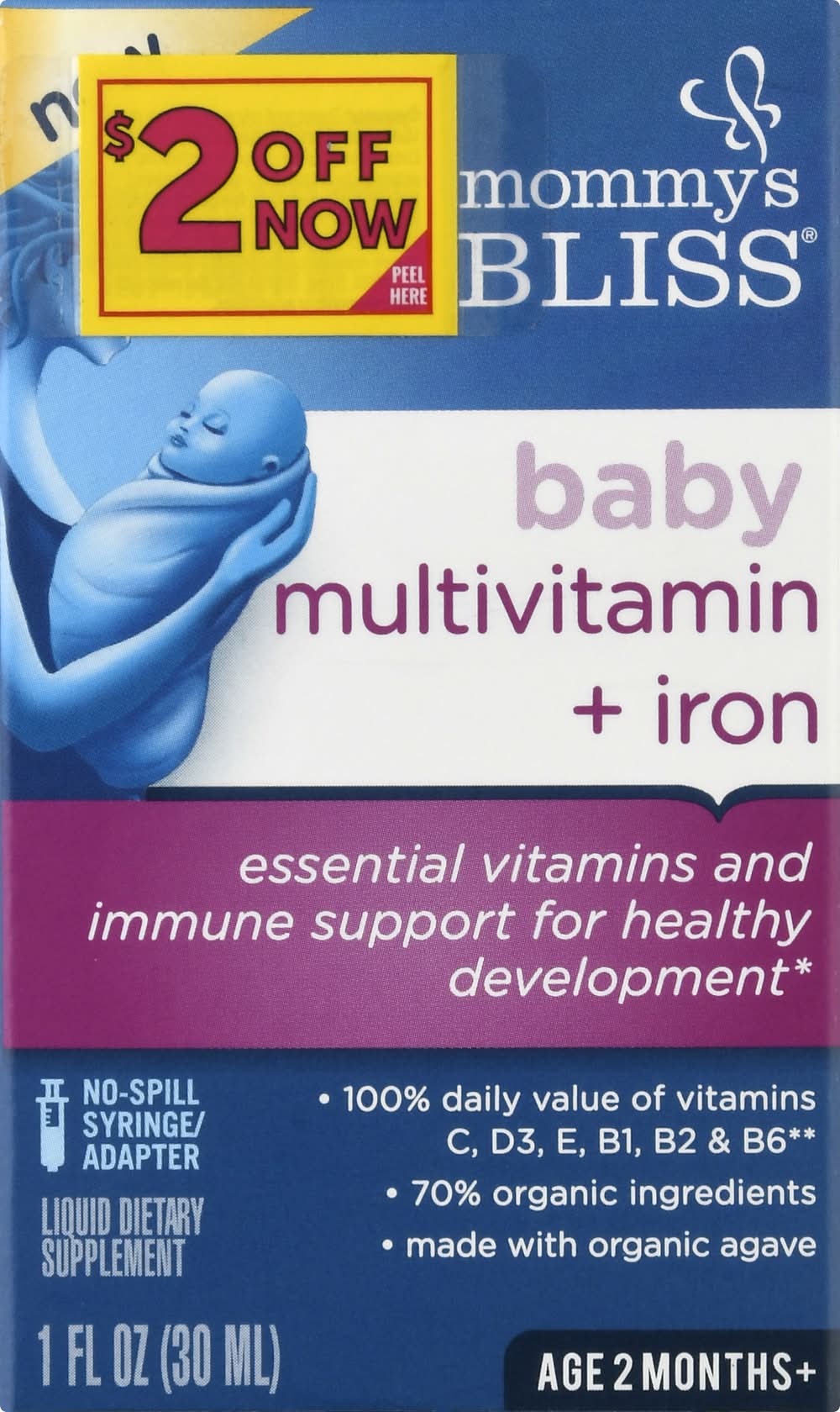Mommy's Bliss Baby Multivitamin + Iron Age 2 Months+ (1 fl oz)