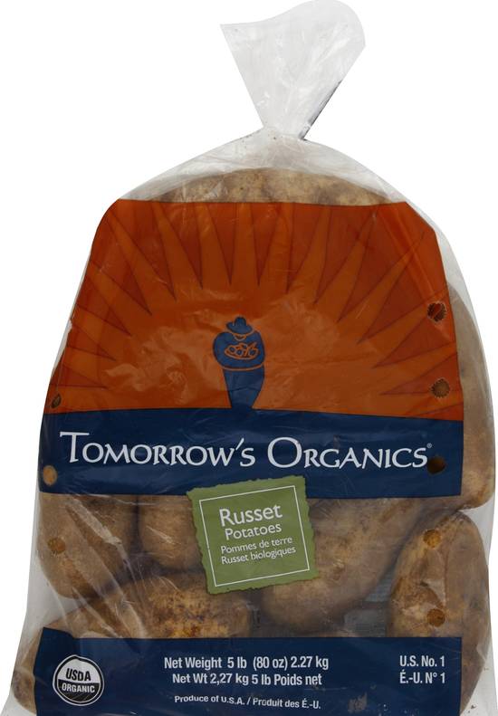 Tomorrow's Organics Russet Potatoes (5 lbs)