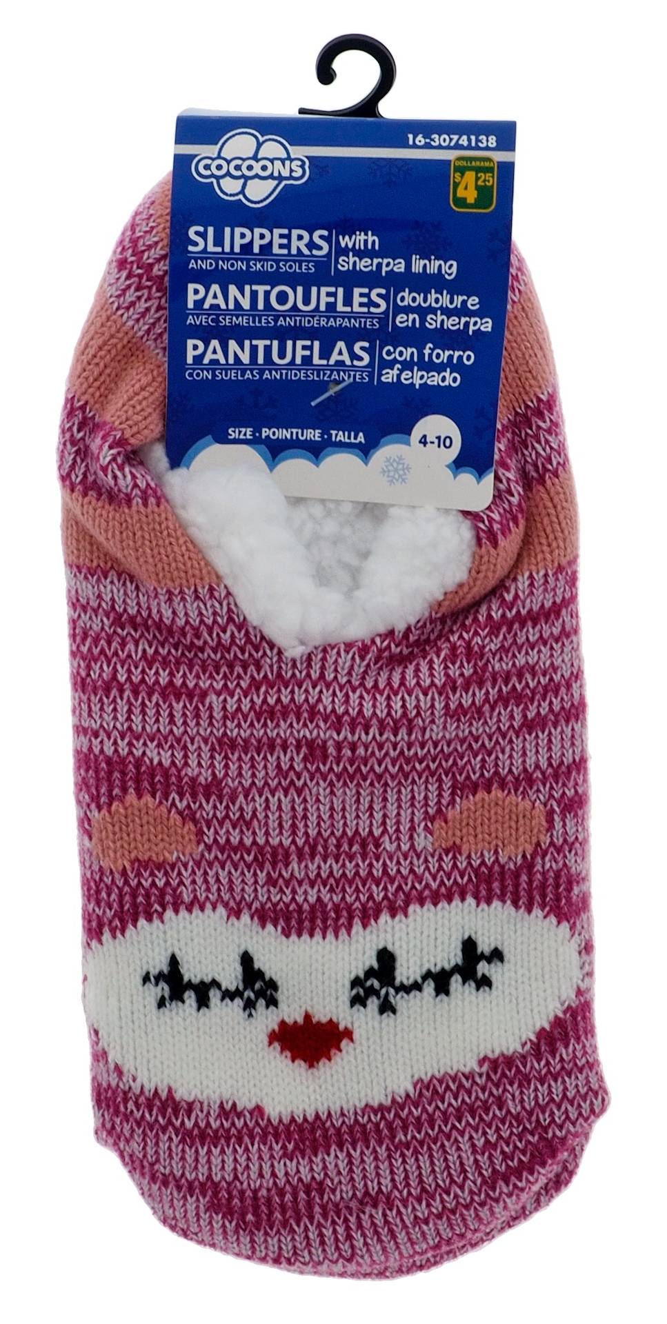 Cocoons Slippers Sock With Sherpa Lining