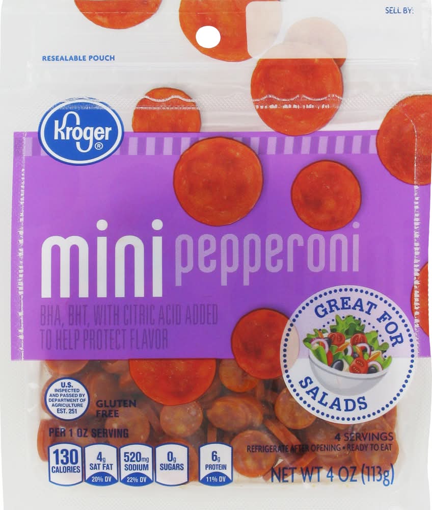 Kroger® Gluten Free Sliced Mini Pepperoni