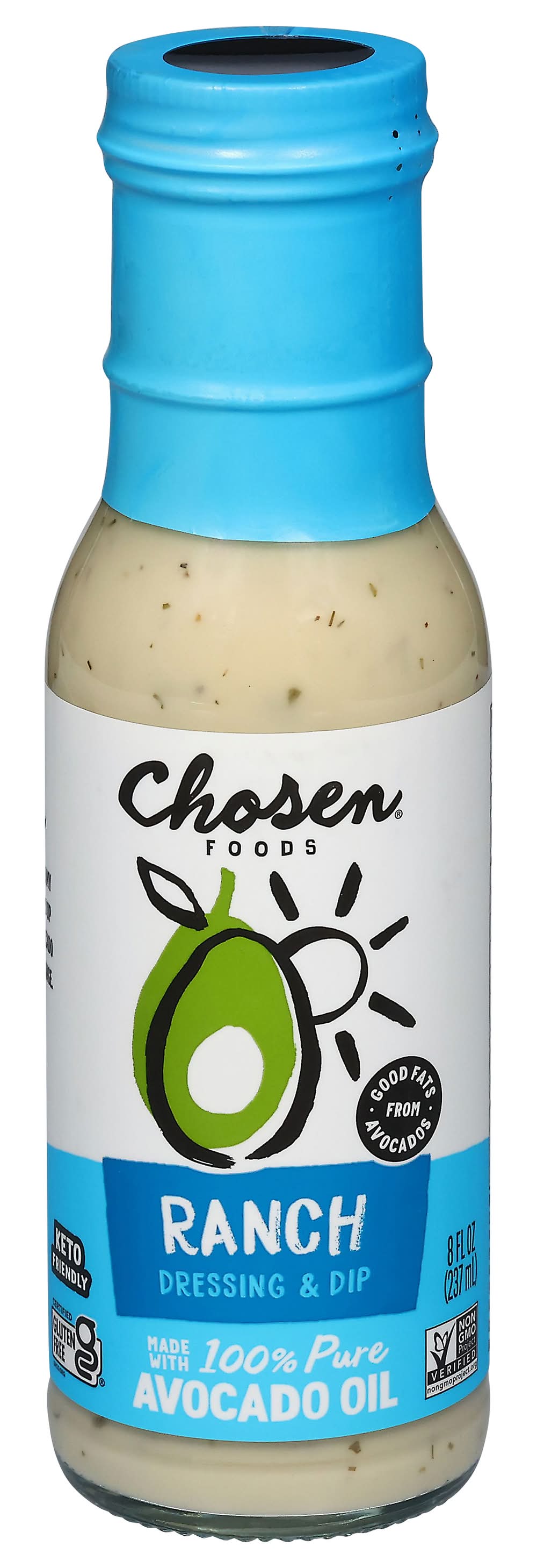 Chosen Foods Pure Avocado Oil Ranch Dressing & Marinade (8 fl oz)