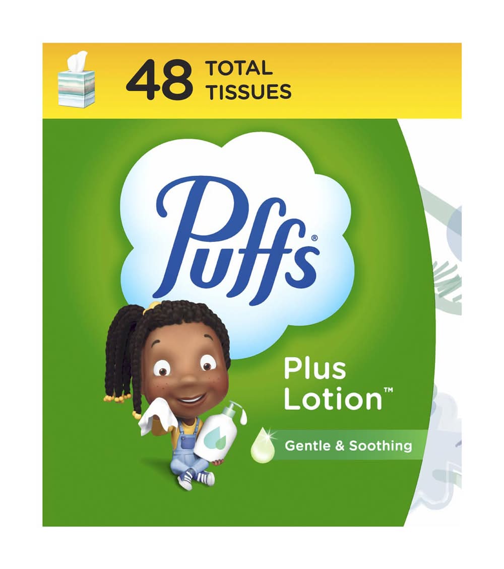 Puffs Plus Lotion Facial Tissue  48 Tissues Per Box 1 Ct