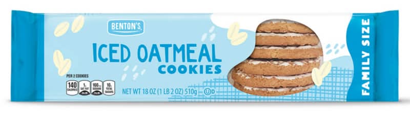 Benton's Family Size Cookies, Iced Oatmeal (18 oz)
