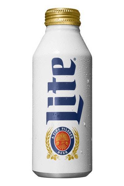 Miller Lite Lager Beer (15x 16oz aluminum bottles)