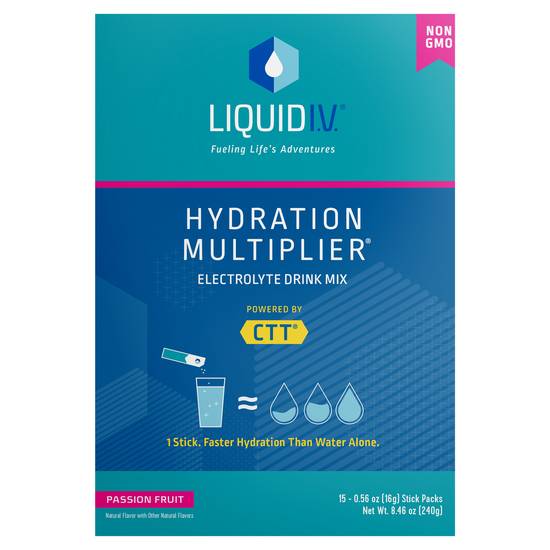 Liquid I.v. Hydration Multiplier Electrolyte Drink Mix (15 ct, 0.56 oz))