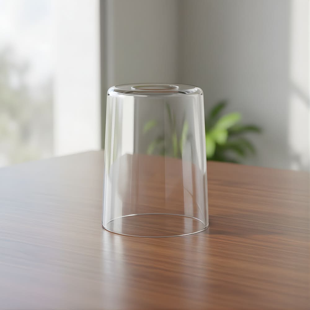 Style Selections Mix and Match 4.96-in x 3.91-in Cylinder Clear Clear glass Vanity light shade with 1-5/8-in Fitter
