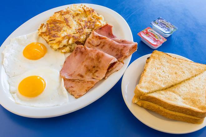 Order Two Eggs & Ham food online from Bob And Edith'S Diner store, Alexandria on bringmethat.com