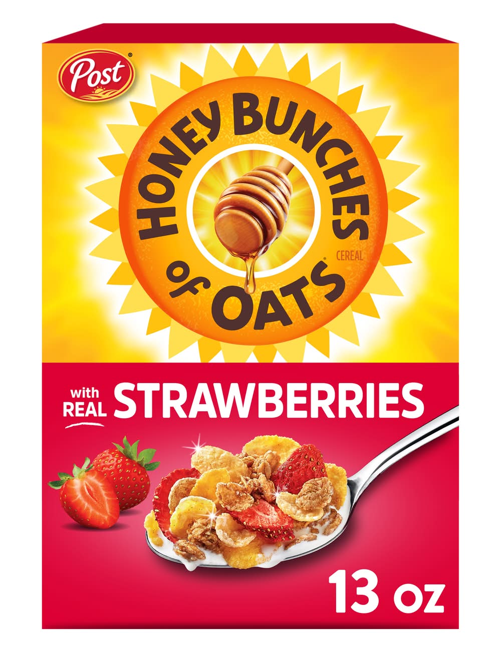 Honey Bunches Of Oats Cereal, Strawberries (13 oz)