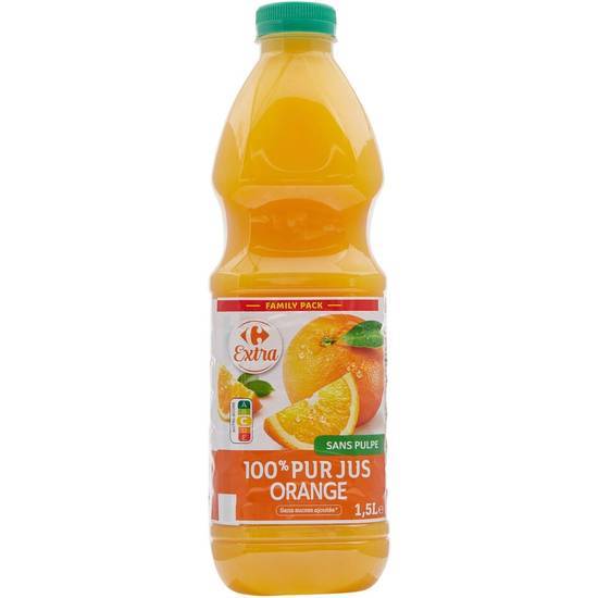 Carrefour Extra - Jus de fruit sans pulpe (1.5 L) (orange)