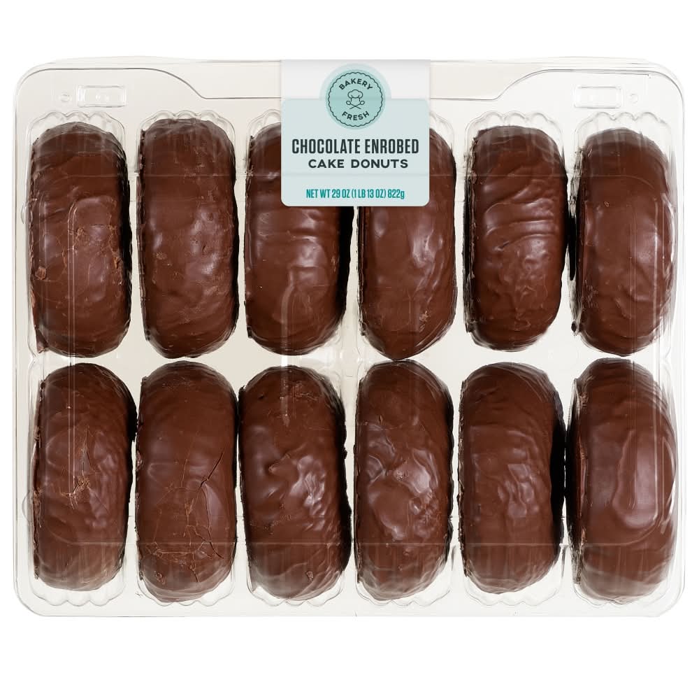 Bakery Fresh Chocolate Coated Cake Donuts