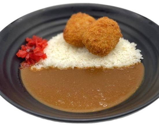 Crab Cream Croquette Curry Rice