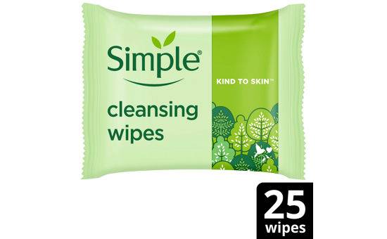Simple Kind to Skin Cleansing Wipes Biodegradable 25 PC