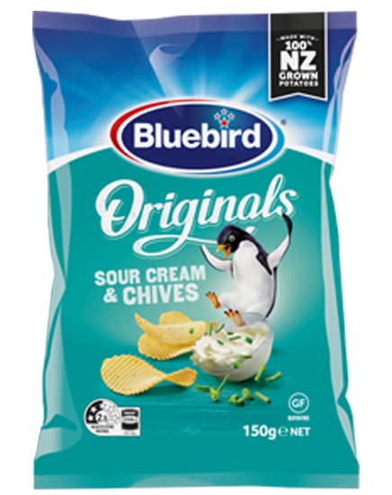 Bluebird Sour Cream & Chives Chips 150G