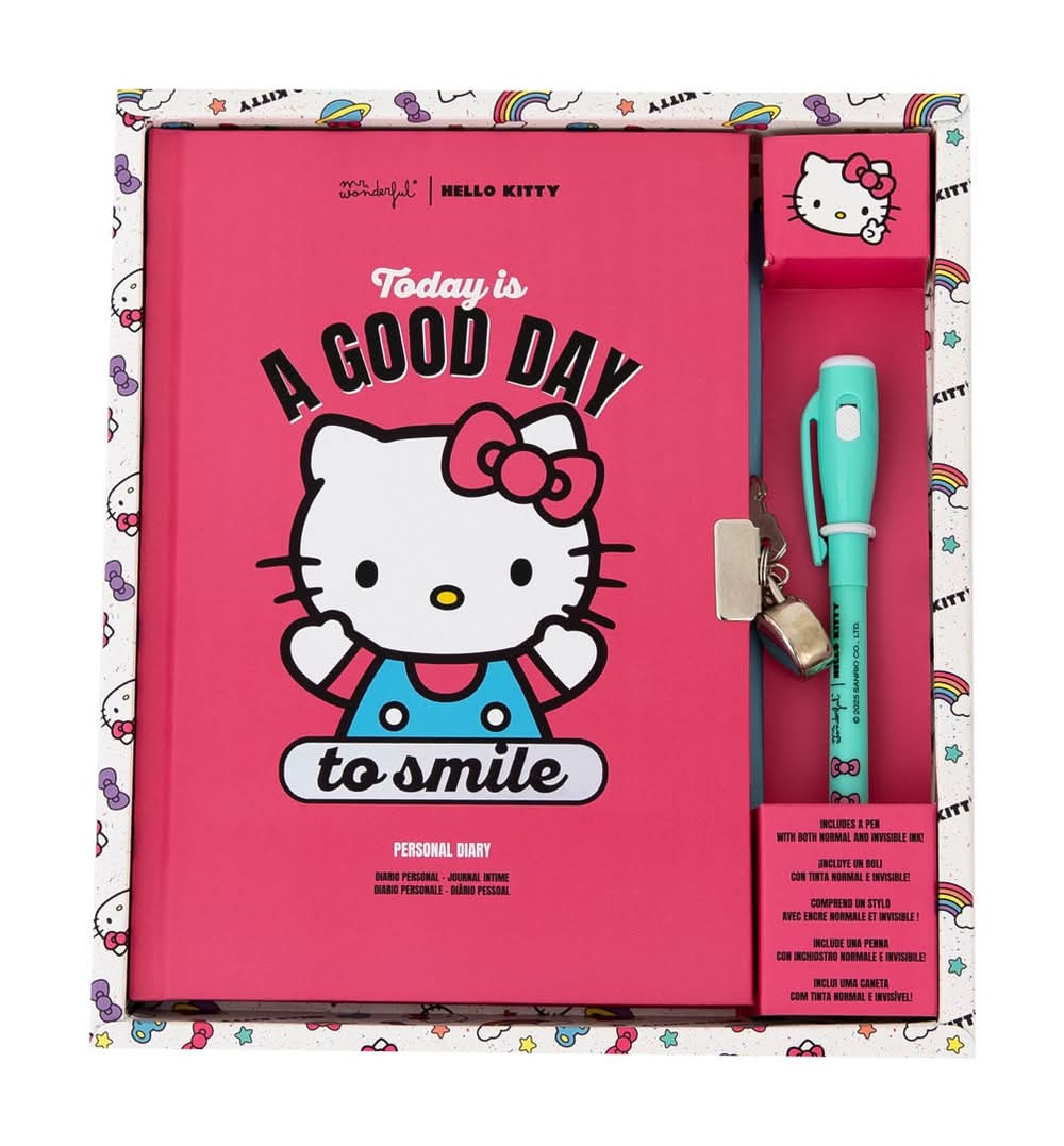 Diário E Caneta Hello Kitty - Day Smile