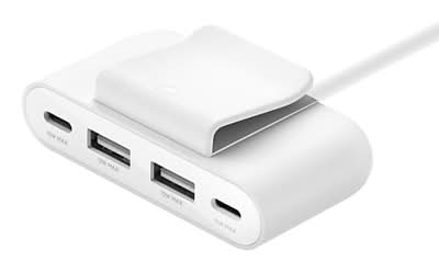 Belkin BoostCharge 4-Port USB Power Extender Docking Station (BUZ001tt2MWHB7)