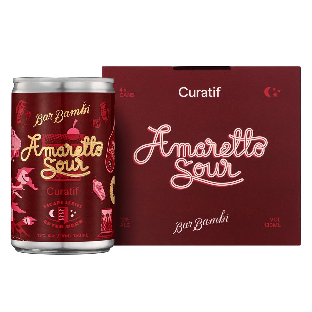 Curatif Amaretto Sour120mL X 4 pack