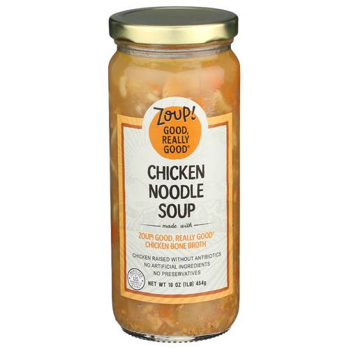 Zoup Fresh Soup Company Chicken Noodle Soup Made With Chicken Bone Broth