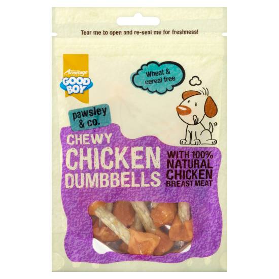 Good Boy Pawsley & Co. Chewy Chicken Dumbbells 100g