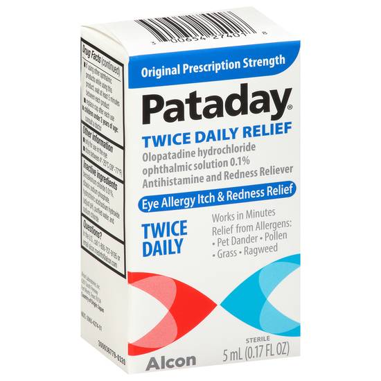Pataday Twice Daily Relief Eye Allergy Itch & Redness Relief