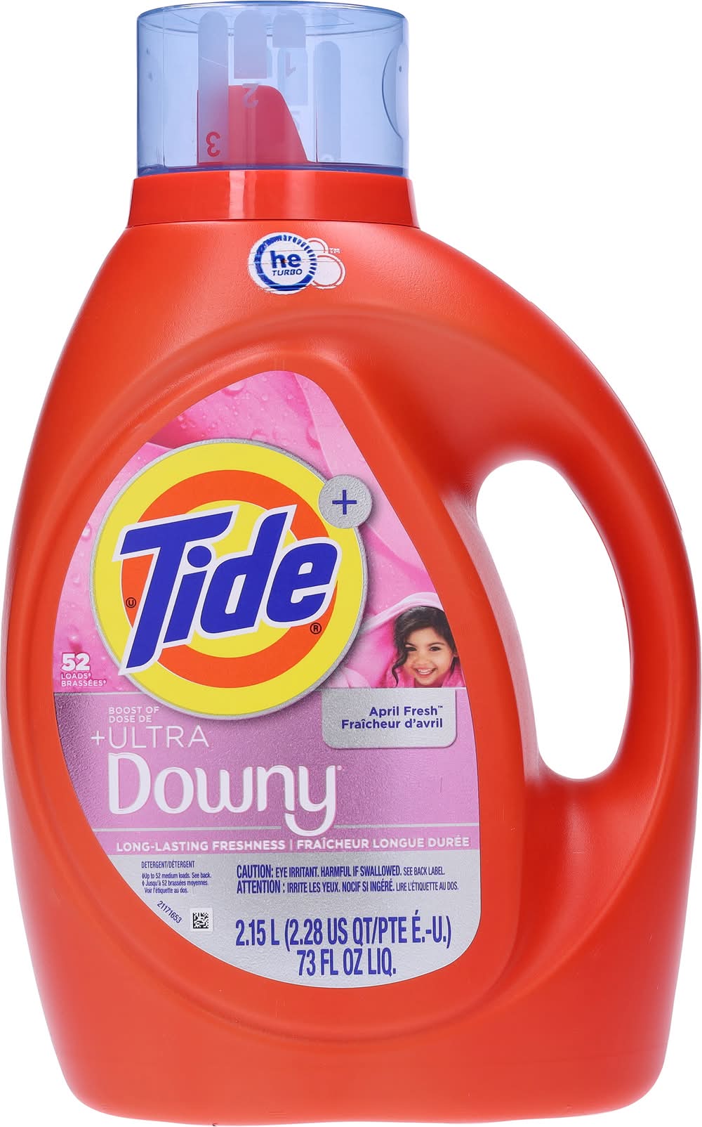 Tide Plus Ultra Downy Laundry Liquid Detergent, April Fresh (73 fl oz)