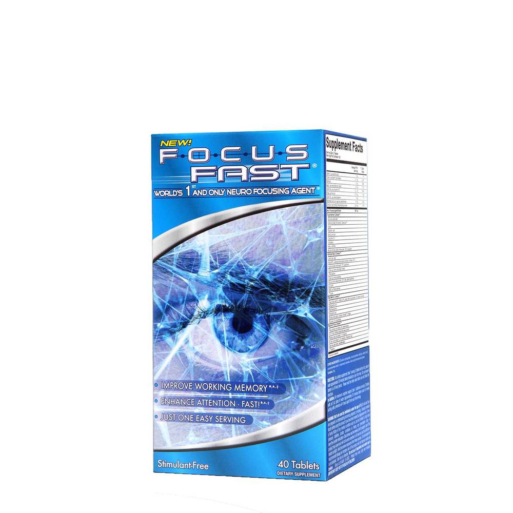 World’s 1st & Only Neuro Focusing Agent® - 40 Tablets (20 Servings)