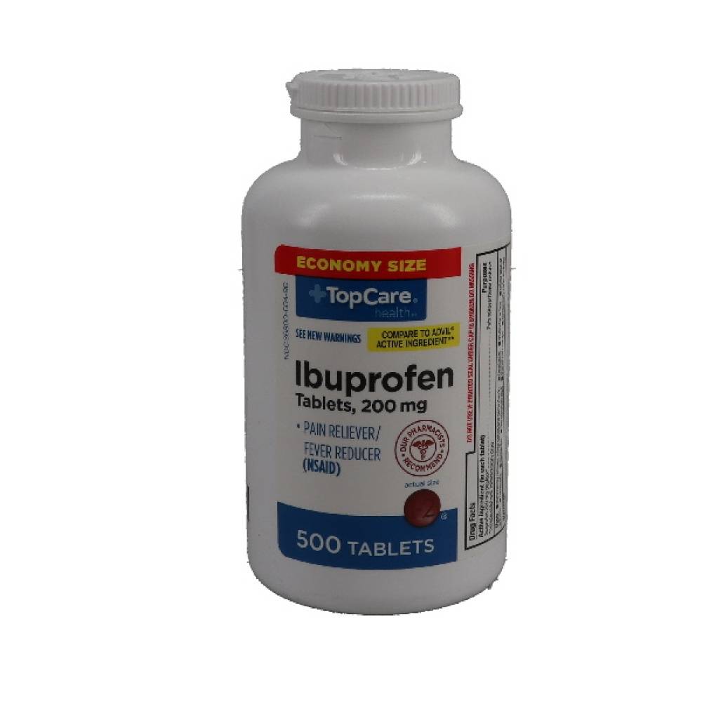 Topcare Ibuprofen 200mg Pain & Fever Reducer (500 ct)