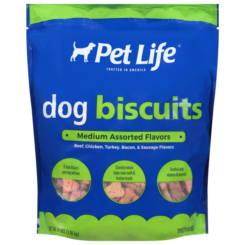 Pet Life Medium Assorted Flavors Dog Biscuits (4 lbs)