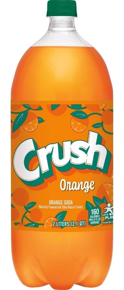 Crush Orange Soda, 2 L bottle