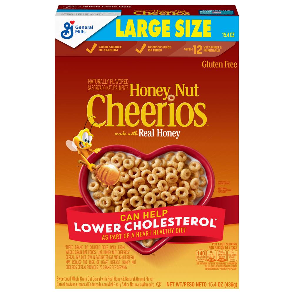 Cheerios Sweetened Whole Grain Oat Cereal (honey nut)