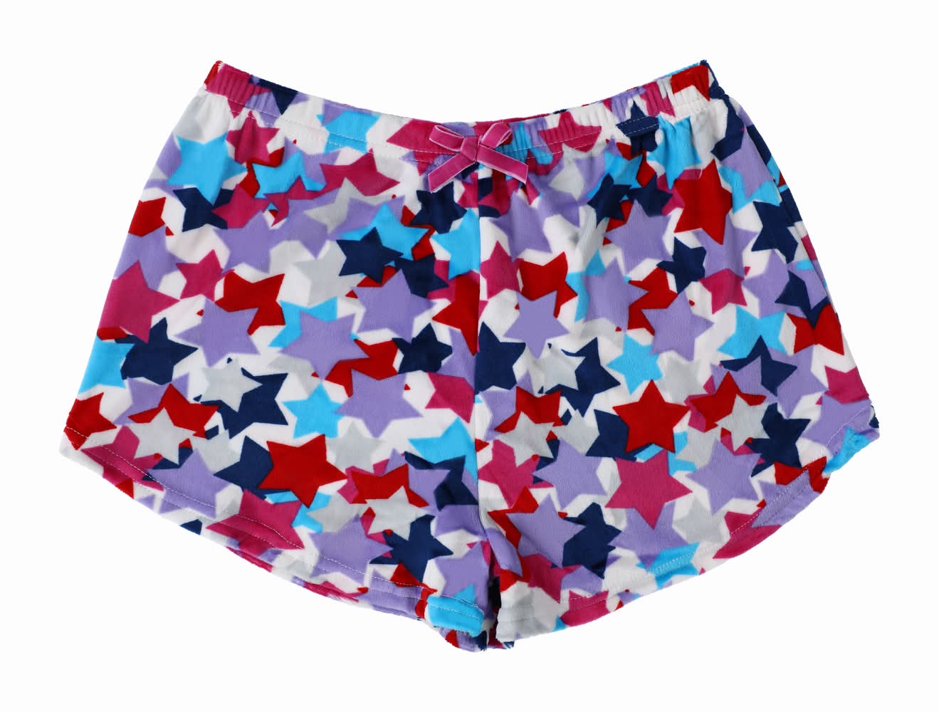 Women's Plush Lounge Shorts Large Dark Pink