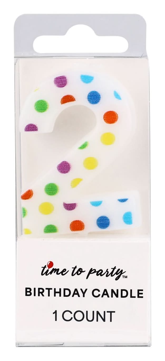 Chandelle D’Anniversaire Birthday Candle Number 2