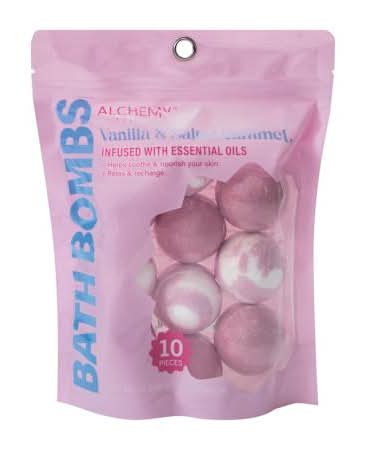 Vanilla & Caramel Bath Bombs 10-Pieces