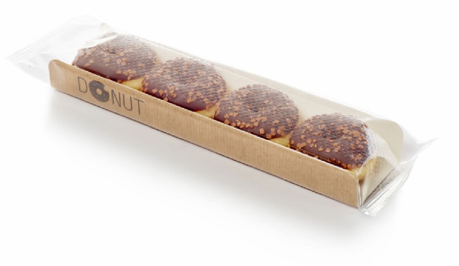 Donut - Mini donuts nappés chocolat au lait (4 x 15g)