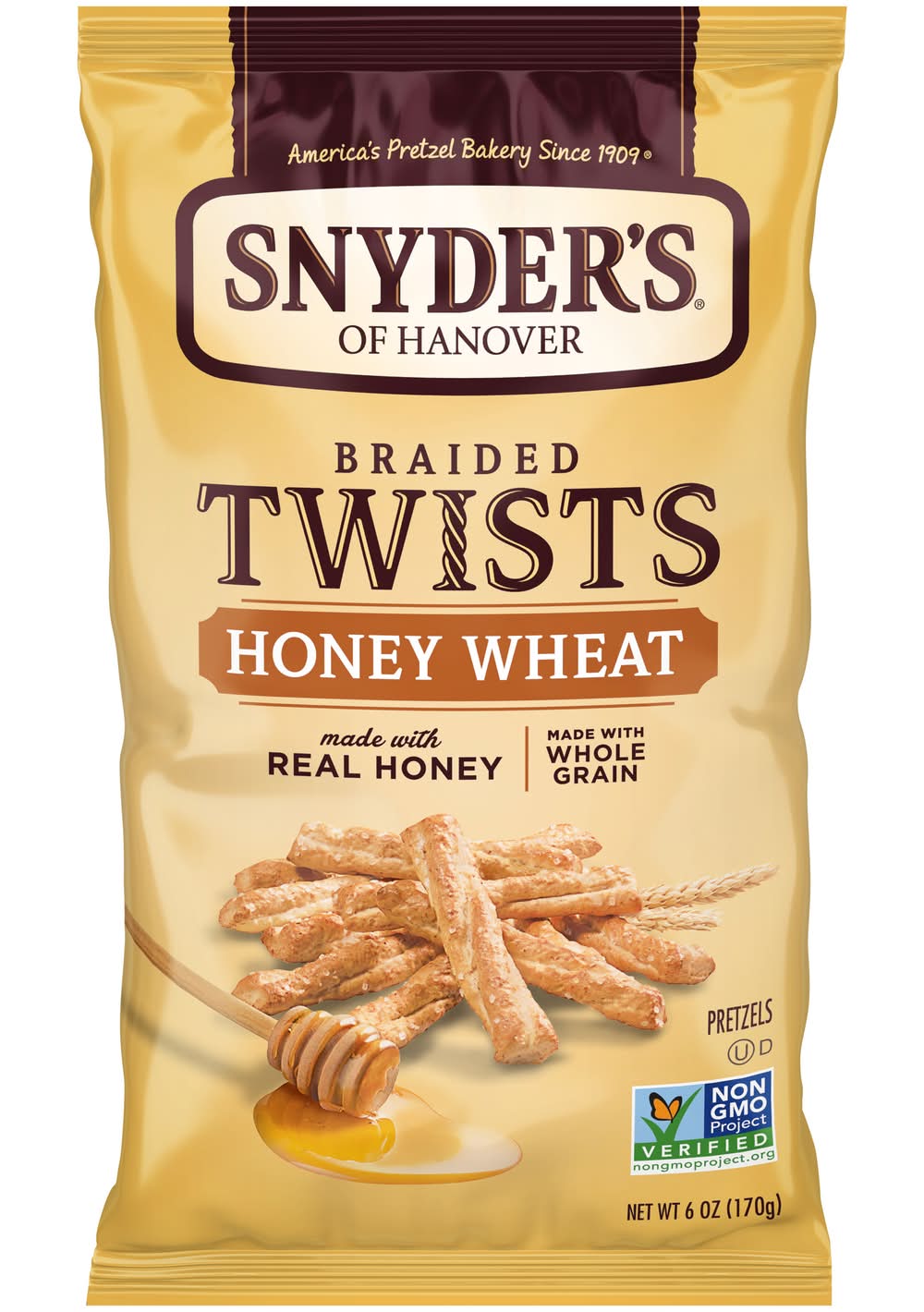 Snyder's of Hanover Honey Wheat Braided Pretzel Twists (6 oz)