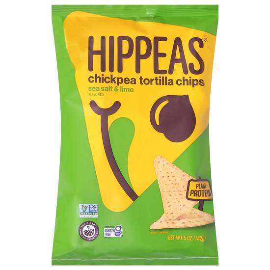 Hippeas Sea Salt & Lime Flavored Chickpea Tortilla Chips