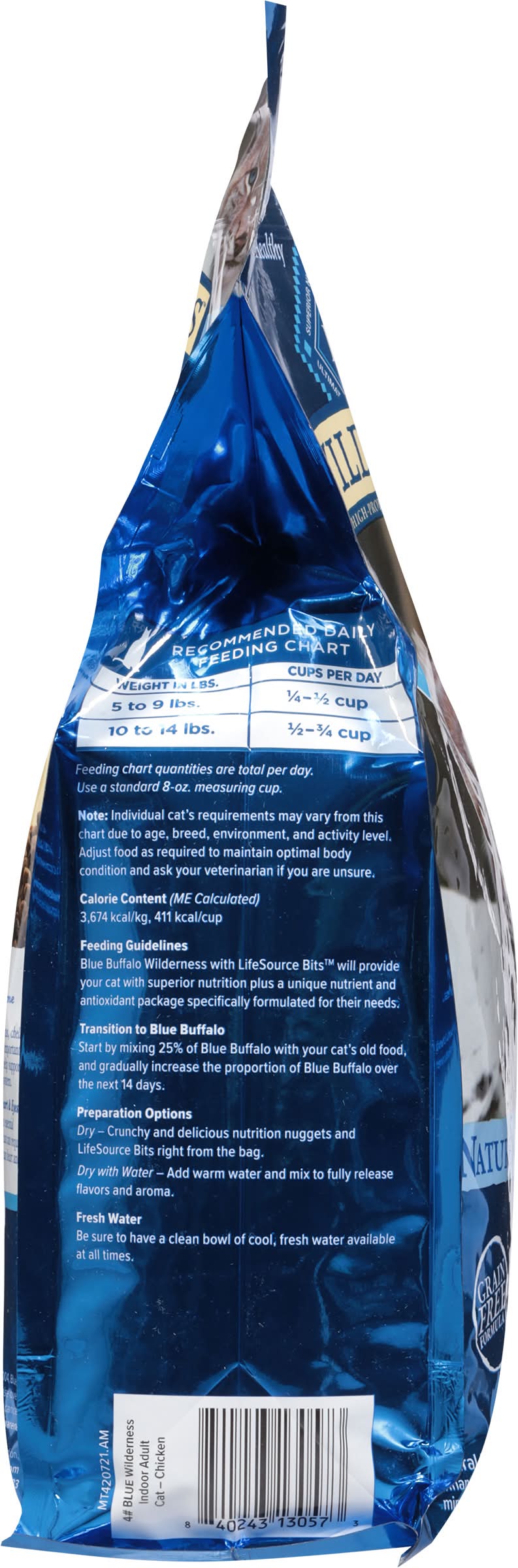 Blue Buffalo Wilderness Nature's Evolutionary Diet High Protein Dry Cat Food,  Chicken, Adult (4 lbs) | Postmates