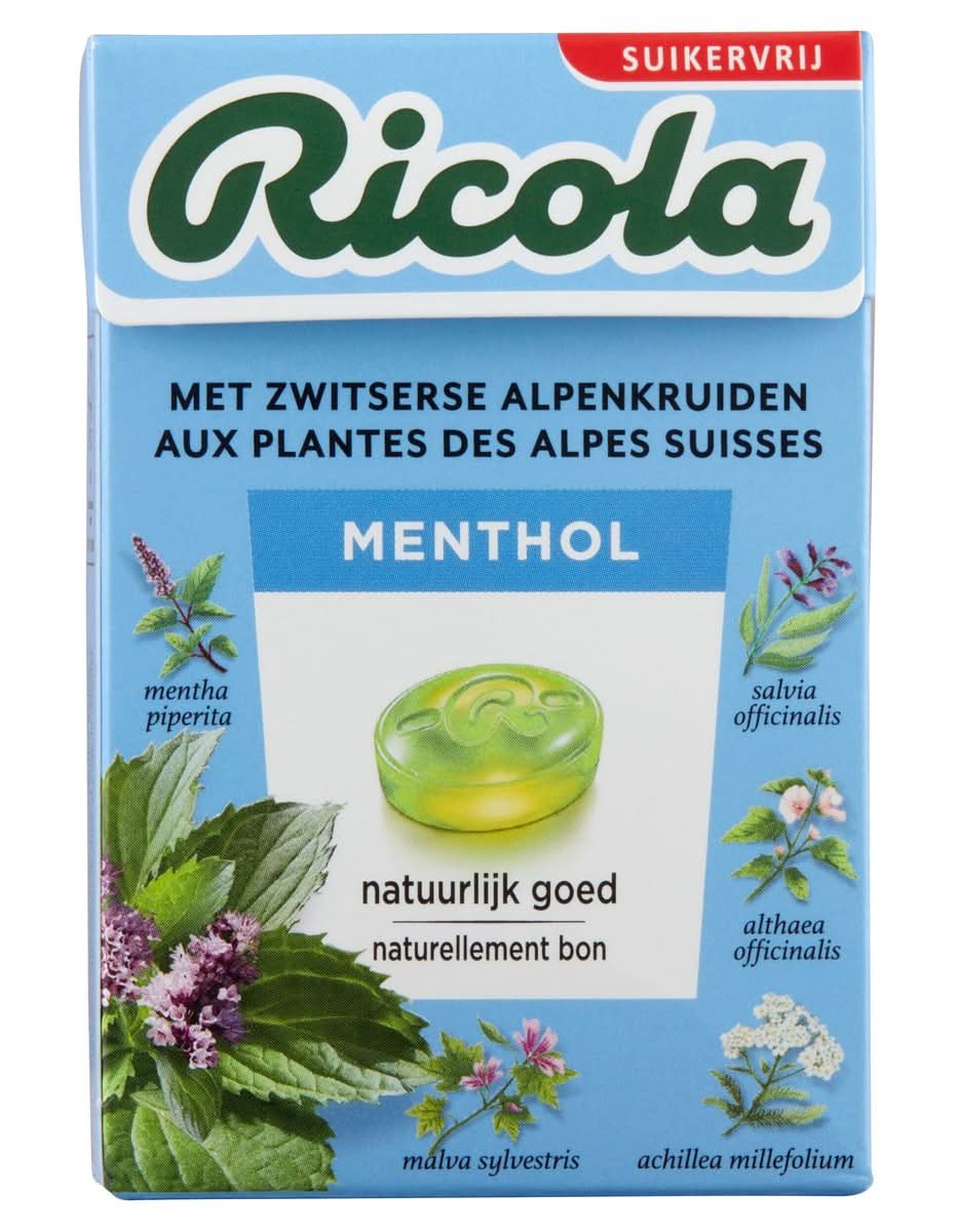 Ricola aux Plantes des Alpes Suisses Menthol 50 g