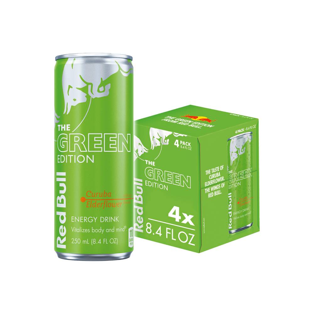 Red Bull Summer Edition Energy Drink, Curuba Elderflower (4 x 8.4 fl oz)