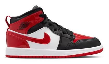 red and white jordans preschool