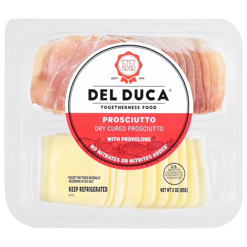 Del Duca Dry Cured Prosciutto With Provolone Cheese (3.1 oz)