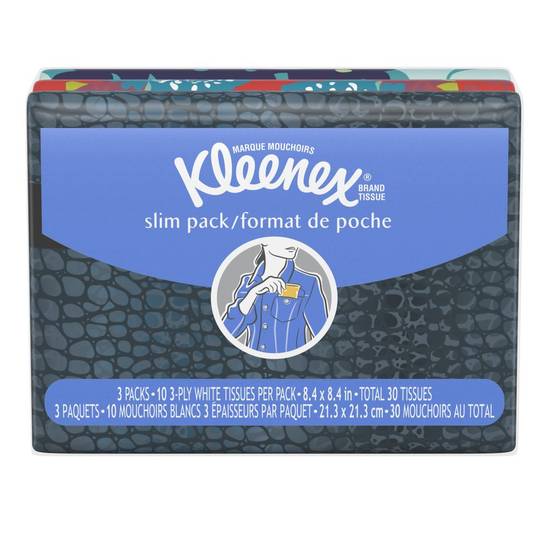 Kleenex Slim Wallet Facial Tissues (10 ct x 3 ct)