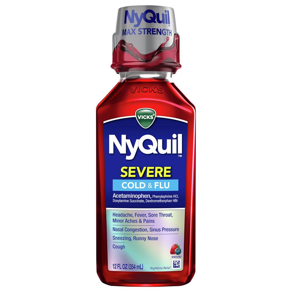 Vicks Nyquil Severe Acetaminophen Cold & Flu Nighttime Relief