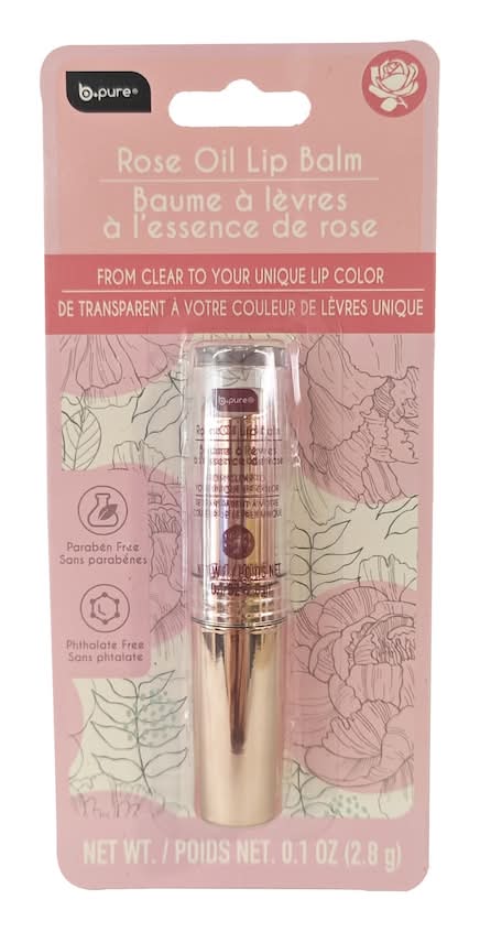 B Pure Rose Oil Color Adapting Lip Balm (0.1 oz)