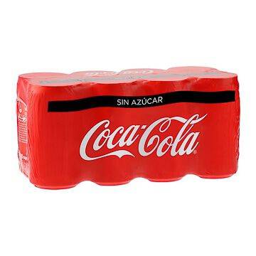 Coca-cola refresco de cola sin azúcar (8 pack, 235 ml)