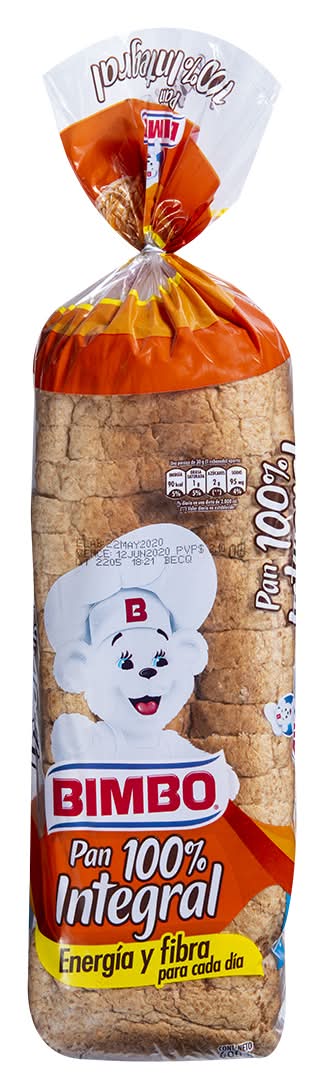 Bimbo 100% integral 600gr