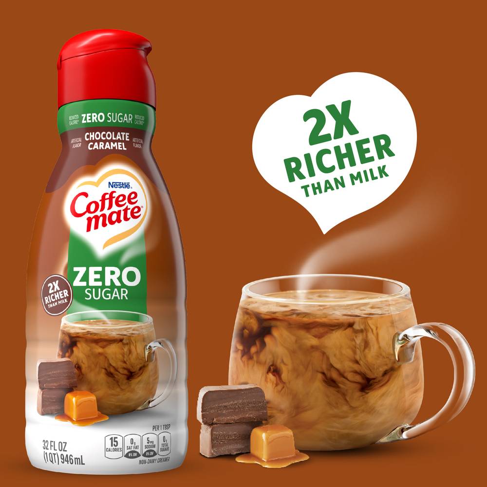 Coffee Mate Zero Sugar Chocolate Caramel Creamer (32 fl oz)