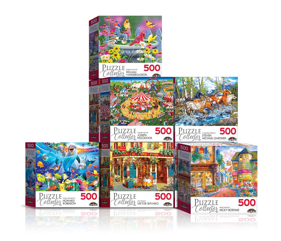 Cra-Z-Art Jigsaw Puzzle Assorted Puzzle Collector Designs (500 ct)