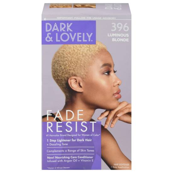 Dark & Lovely 396 Luminous Blonde Fade Resist Hair Dye (1 kit)