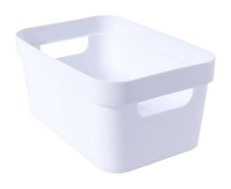 Medium White Storage Bin Medium White