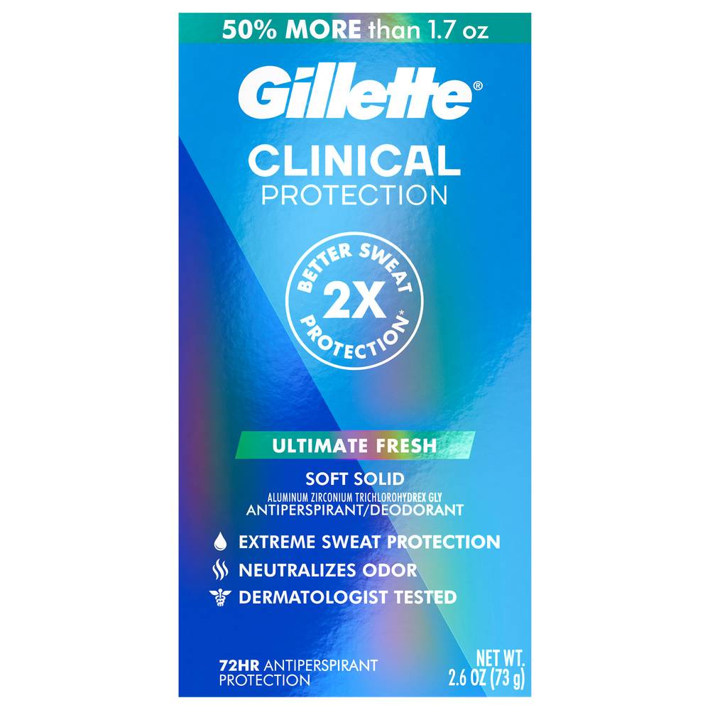 Gillette Clinical Protection Ultimate Fresh Deodorant (2.6 oz)